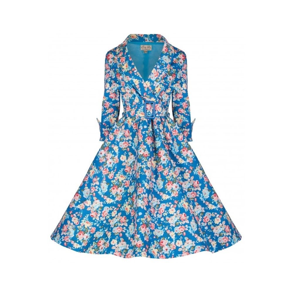 Viki Light Blue Floral Dress